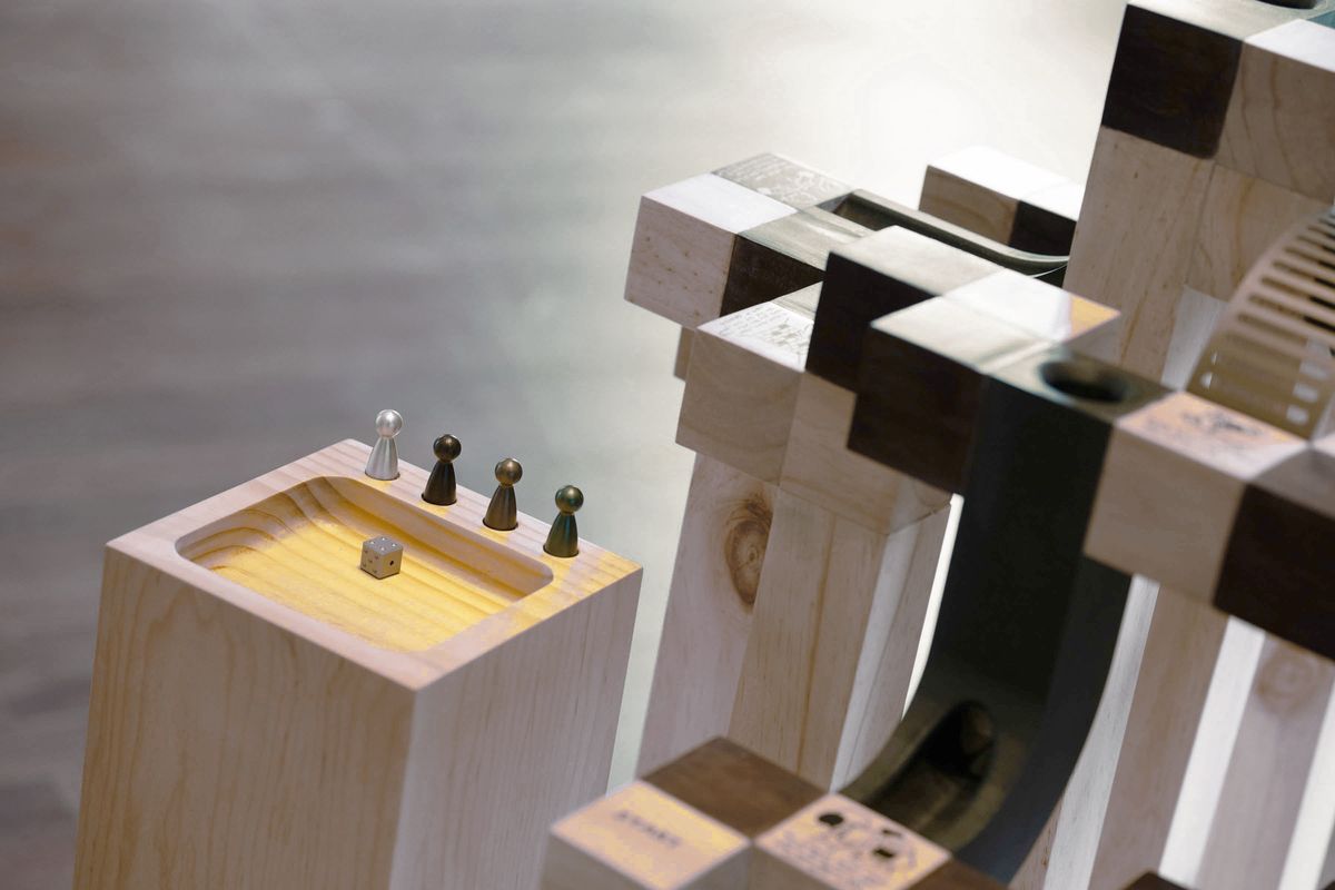 Beyond the Screen — 3D Snakes & Ladders sculpture